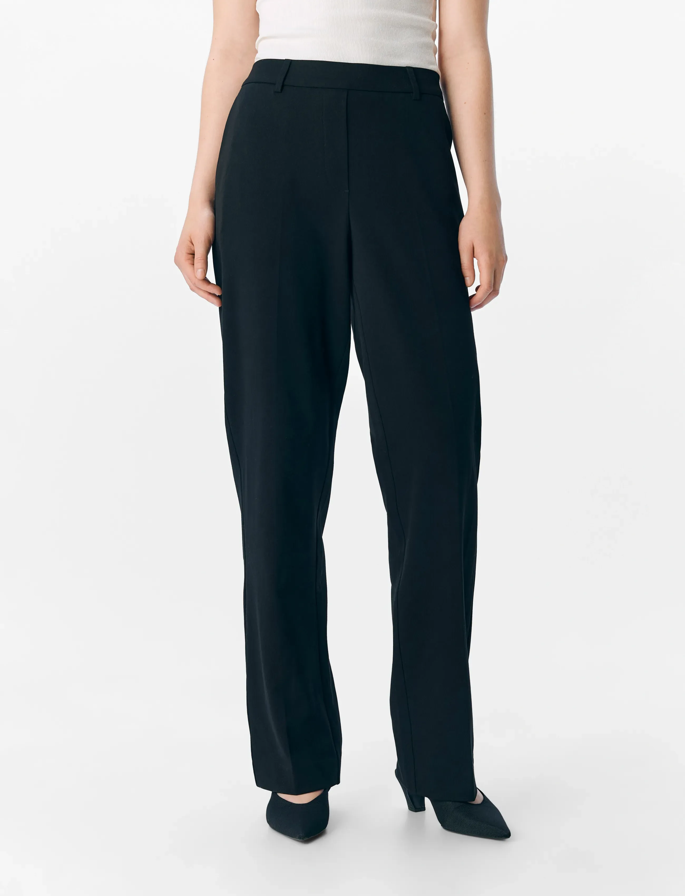Object OBJLISA MW STRAIGHT PANT NOOS - Hosen - BLACK / black