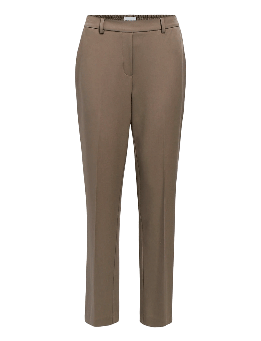 Object - OBJLISA MW STRAIGHT PANT NOOS - kostymbyxor - morel - 1