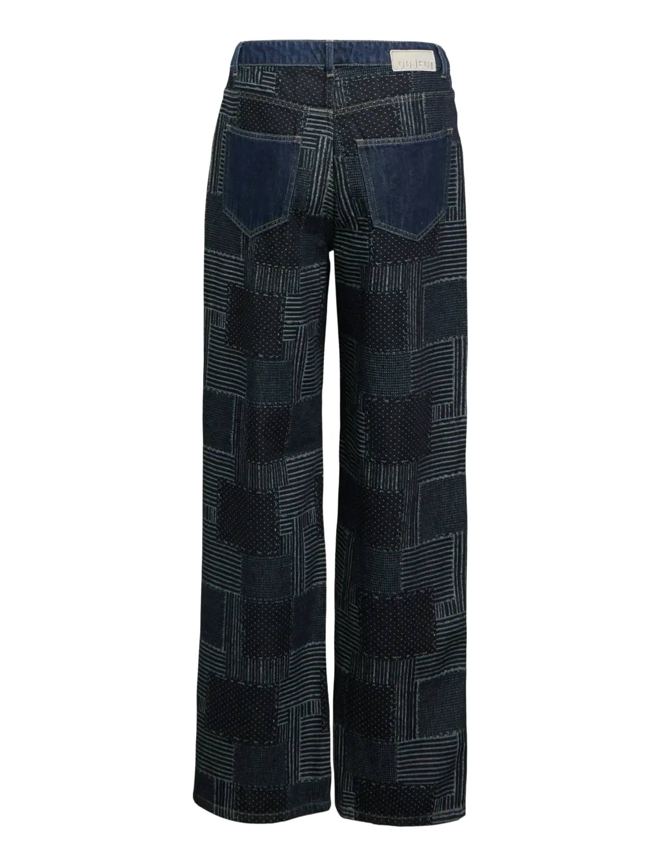 Object - OBJMOJI WARA DNM WIDE JEANS CC3 - hosen mit weitem bein - dark blue denim - 2