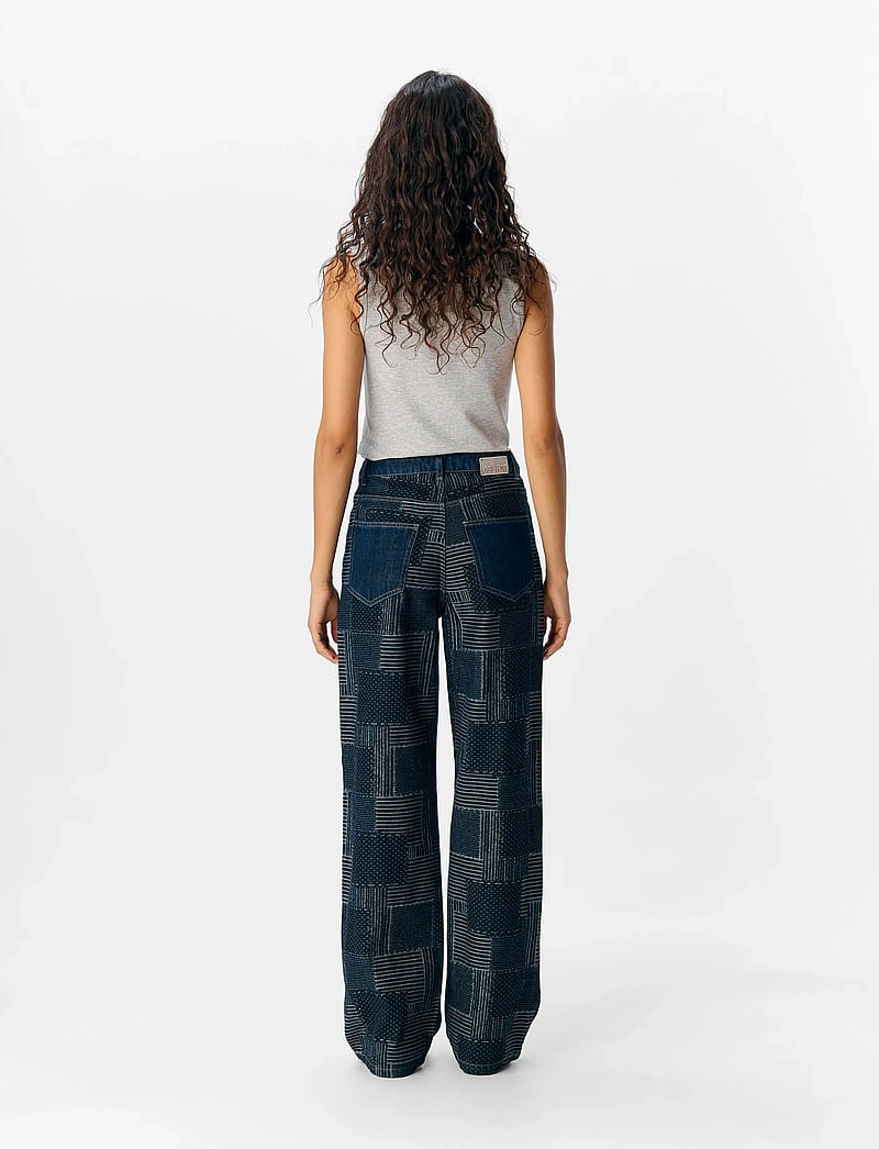 Object - OBJMOJI WARA DNM WIDE JEANS CC3 - vida jeans - dark blue denim - 3