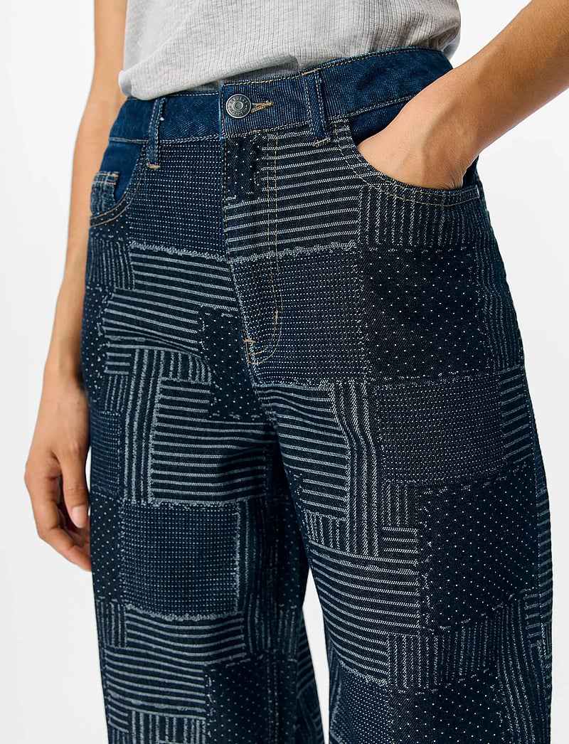 Object - OBJMOJI WARA DNM WIDE JEANS CC3 - vida jeans - dark blue denim - 5