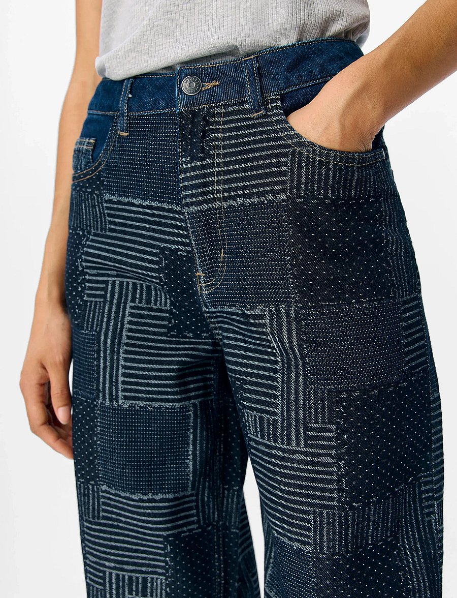 Object - OBJMOJI WARA DNM WIDE JEANS CC3 - laia säärega teksad - dark blue denim - 5