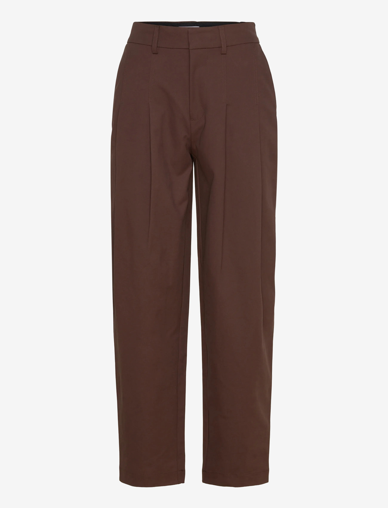 Object - OBJNEROLA HW STRAIGHT PANT 141 - formell - seal brown - 0