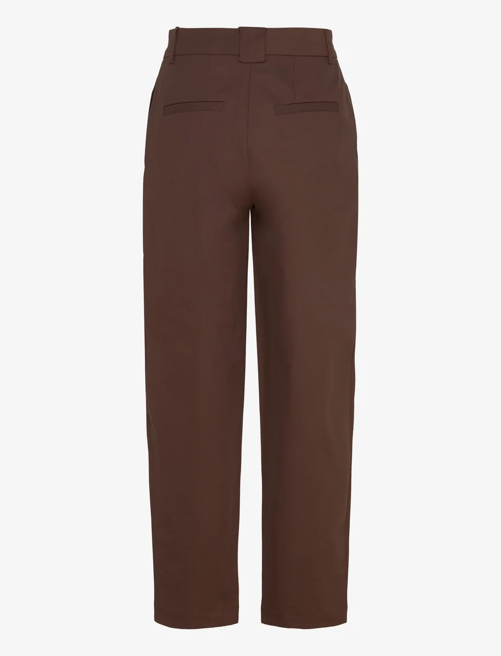 Object - OBJNEROLA HW STRAIGHT PANT 141 - lietišķā stila bikses - seal brown - 2