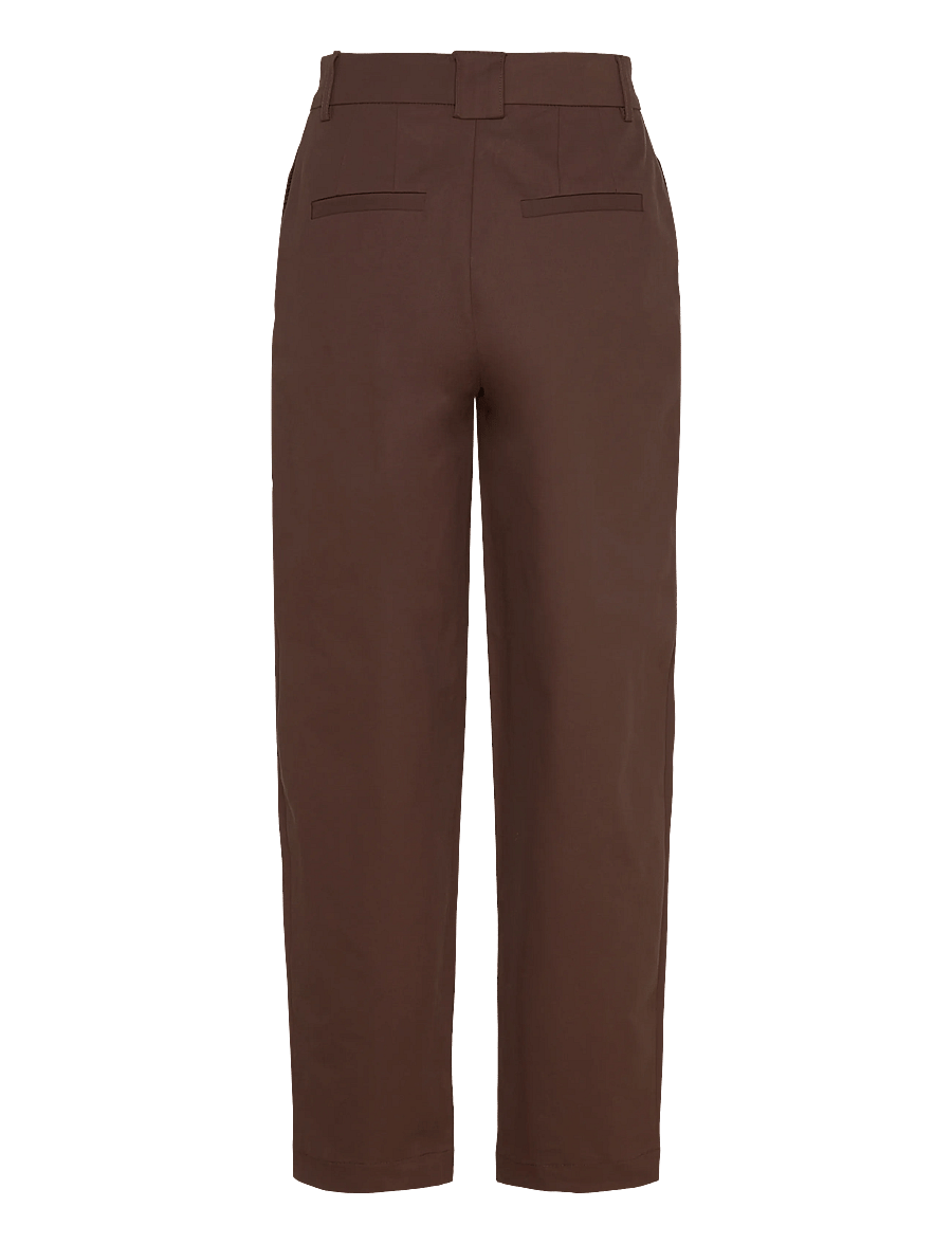 Object - OBJNEROLA HW STRAIGHT PANT 141 - pidulikud püksid - seal brown - 2