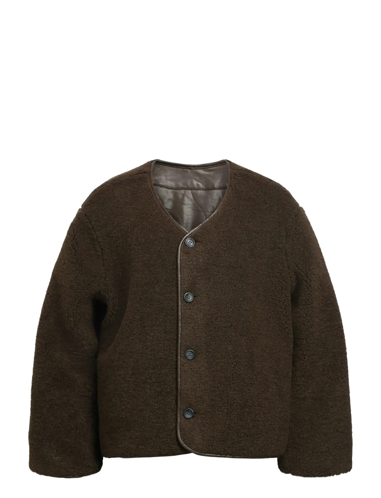 OBJOLIVIA L/S LO JACKET 141 - SEAL BROWN