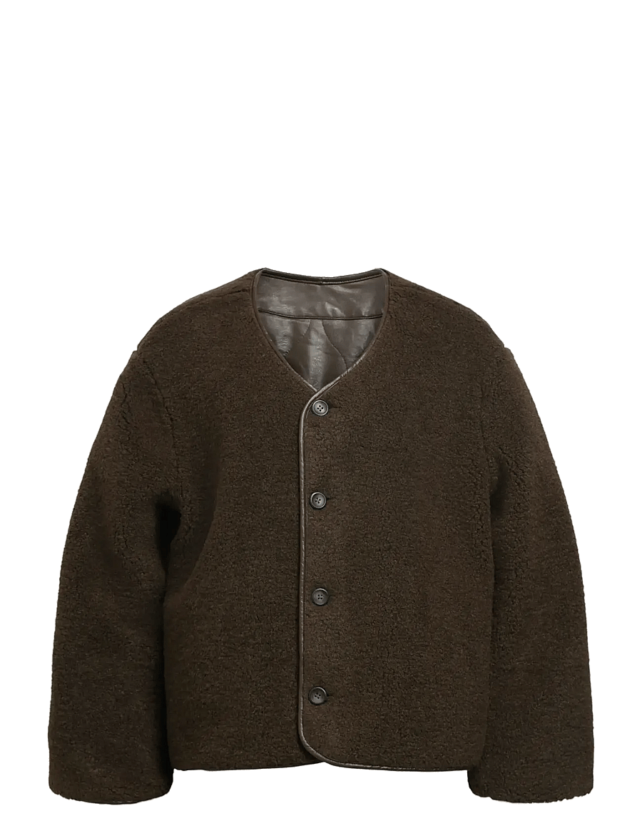 Object - OBJOLIVIA L/S LO JACKET 141 - quiltade jackor - seal brown - 1
