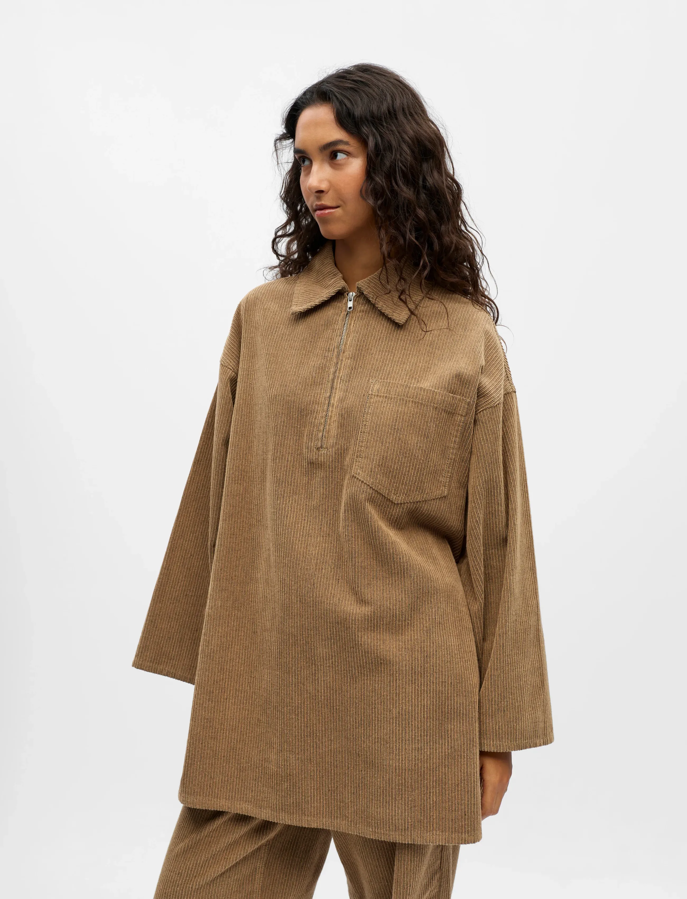 Object - OBJALIMA OZ L/S SHIRT DRESS 141 - hemdkleider - tannin - 3