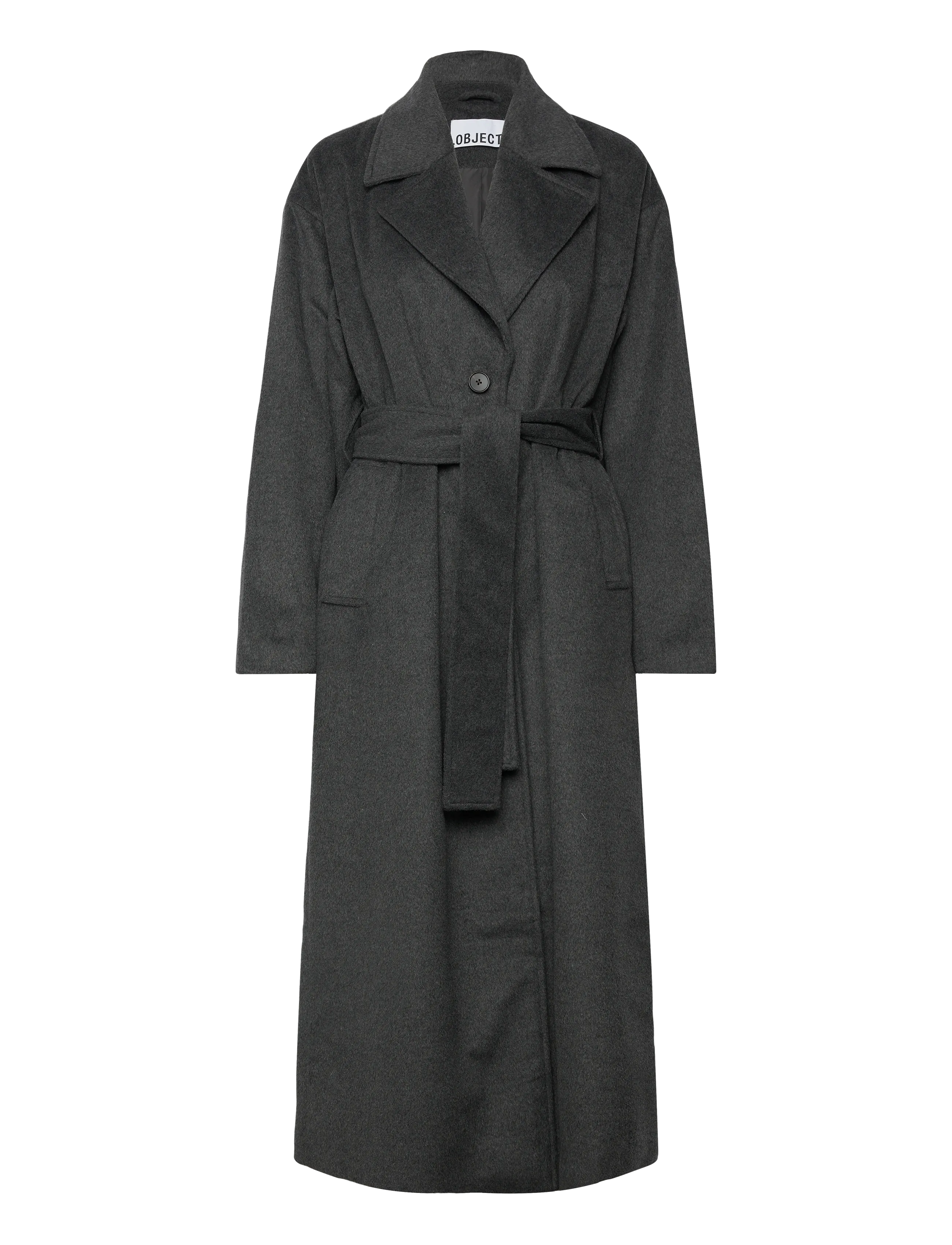 Object OBJAUBREY L/S LO COAT 141 - Jakker & Frakker - MEDIUM GREY MELANGE / grey