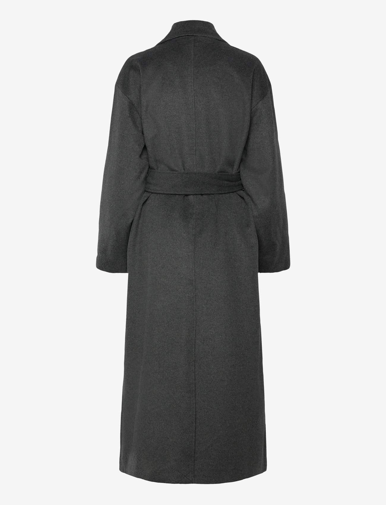 Object - OBJAUBREY L/S LO COAT 141 - ytterkläder - medium grey melange - 1