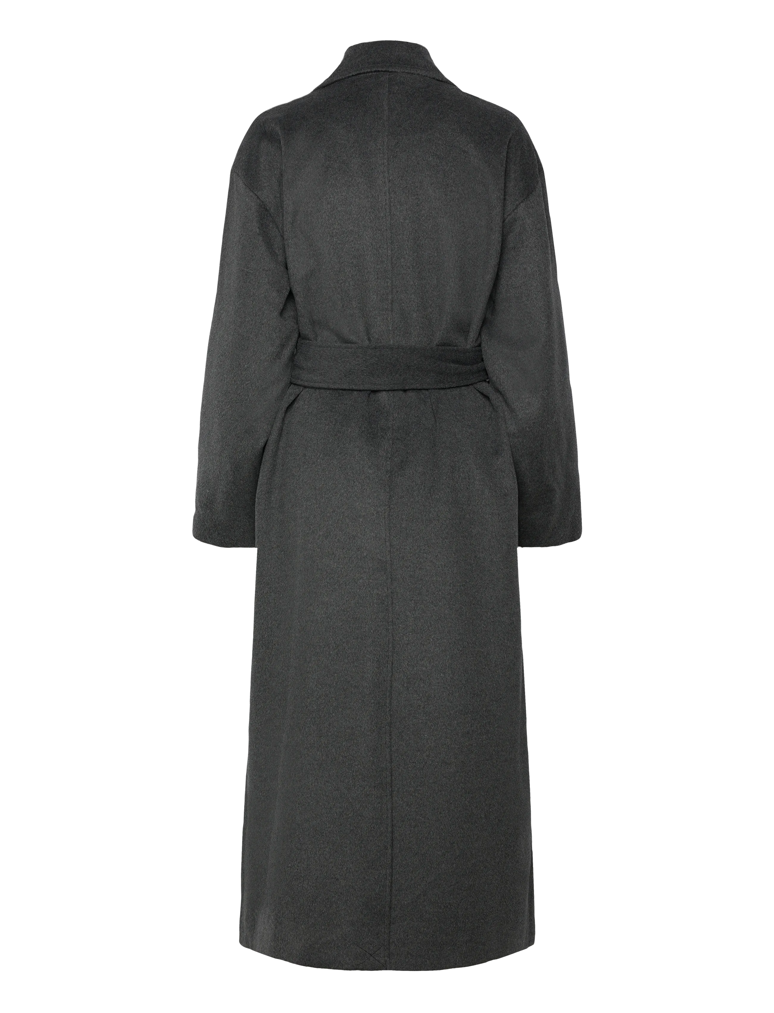 Object - OBJAUBREY L/S LO COAT 141 - vilnoniai paltai - medium grey melange - 2