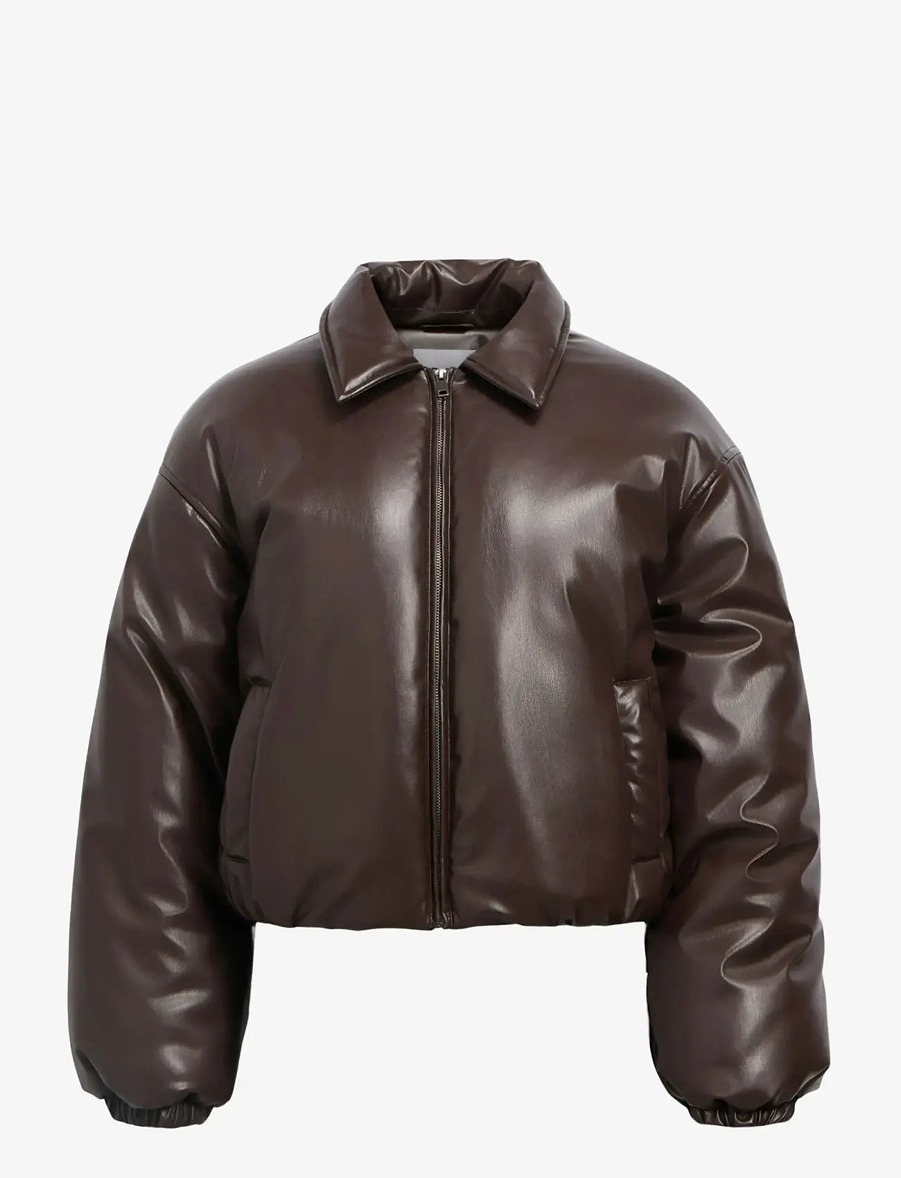 Object - OBJCLEO LS LO SHORT JACKET 141 - winterjacken - seal brown - 0