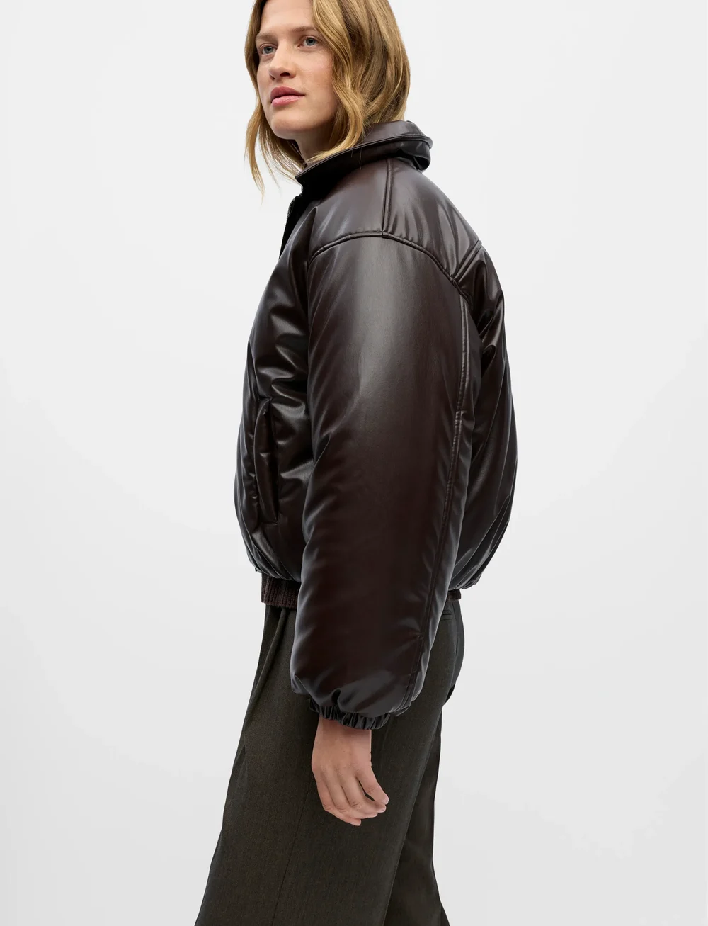 Object - OBJCLEO LS LO SHORT JACKET 141 - daunenjacken - seal brown - 5