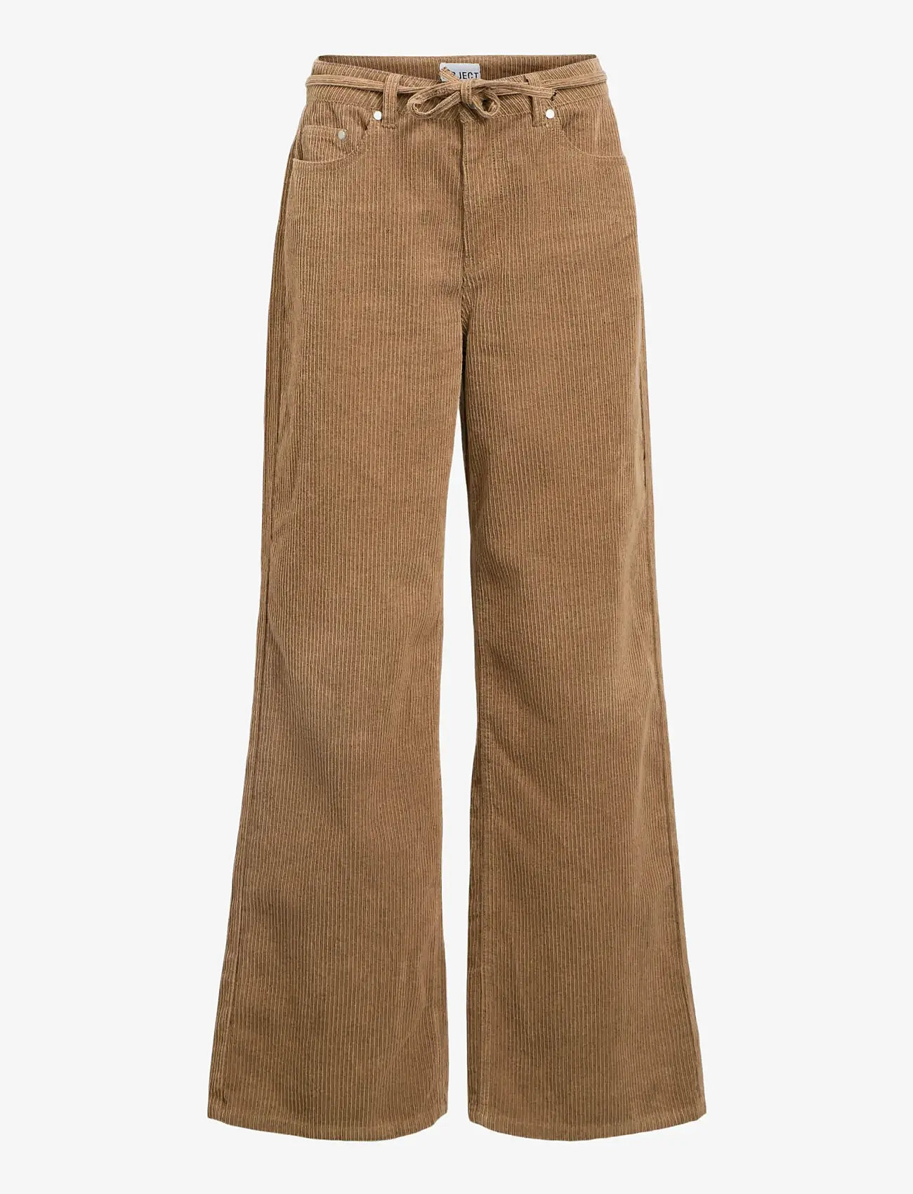 Object - OBJMOJI ALIMA MW WIDE JEANS 141 - brede jeans - tannin - 1