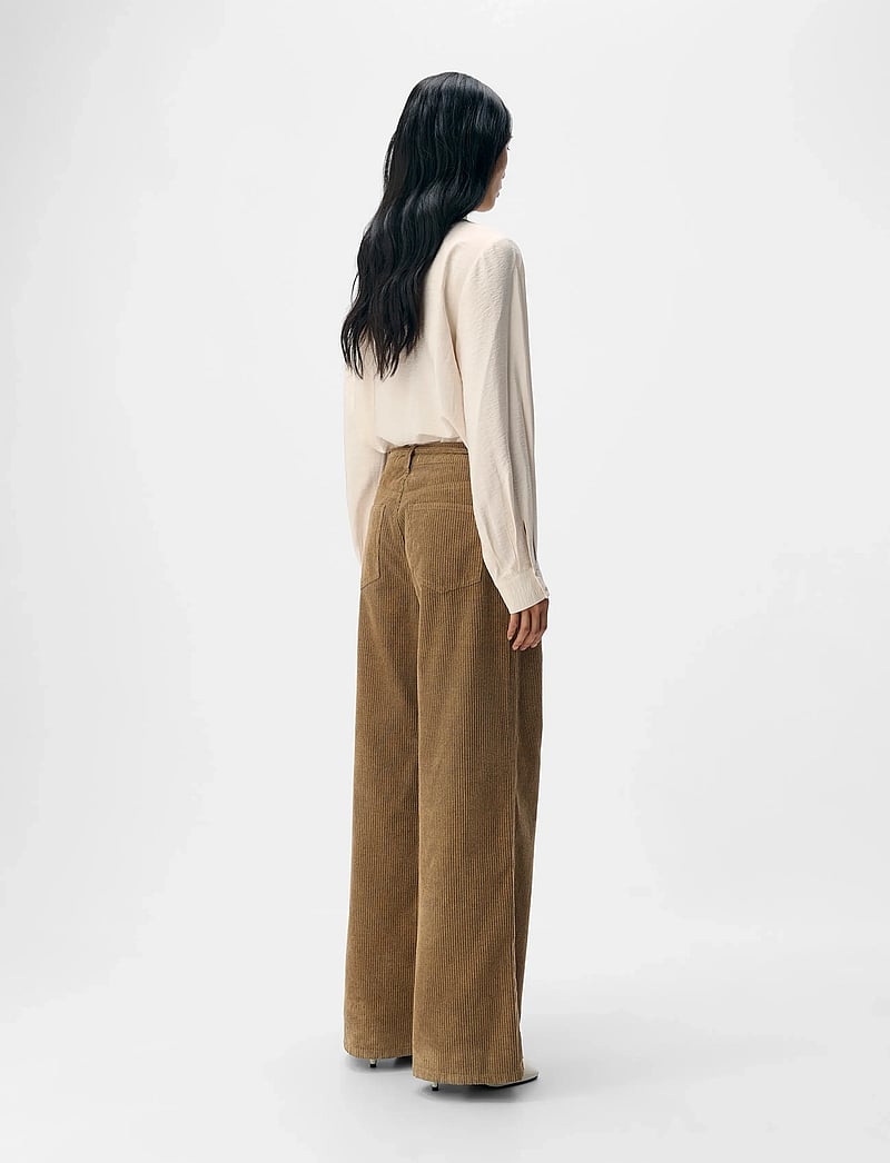 Object - OBJMOJI ALIMA MW WIDE JEANS 141 - brede jeans - tannin - 2