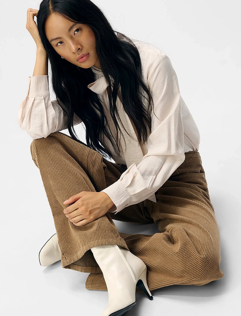 Object - OBJMOJI ALIMA MW WIDE JEANS 141 - brede jeans - tannin - 3