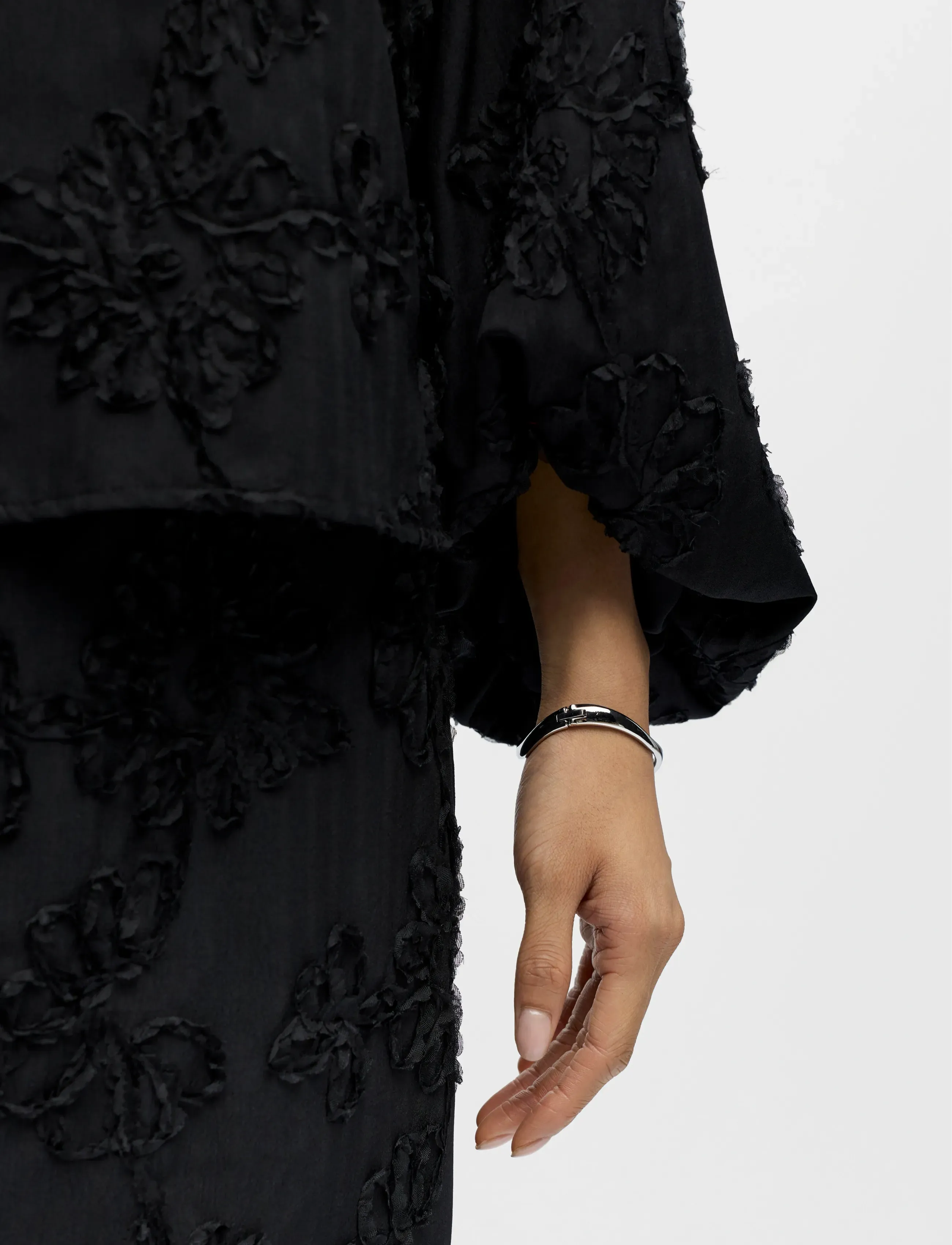 Object - OBJLULA L/S RE O-NECK TOP 141 - long-sleeved shirts - black - 4