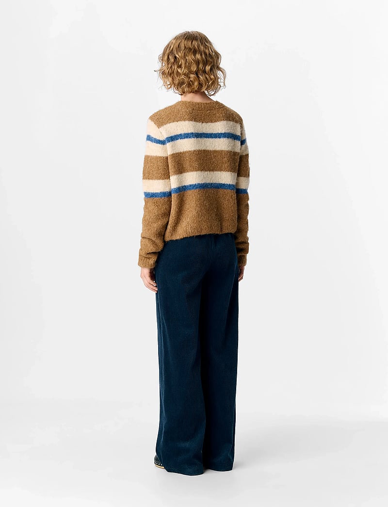 Object - OBJGALIA L/S RE KNIT CARDIGAN NOOS - koftor - tannin - 2