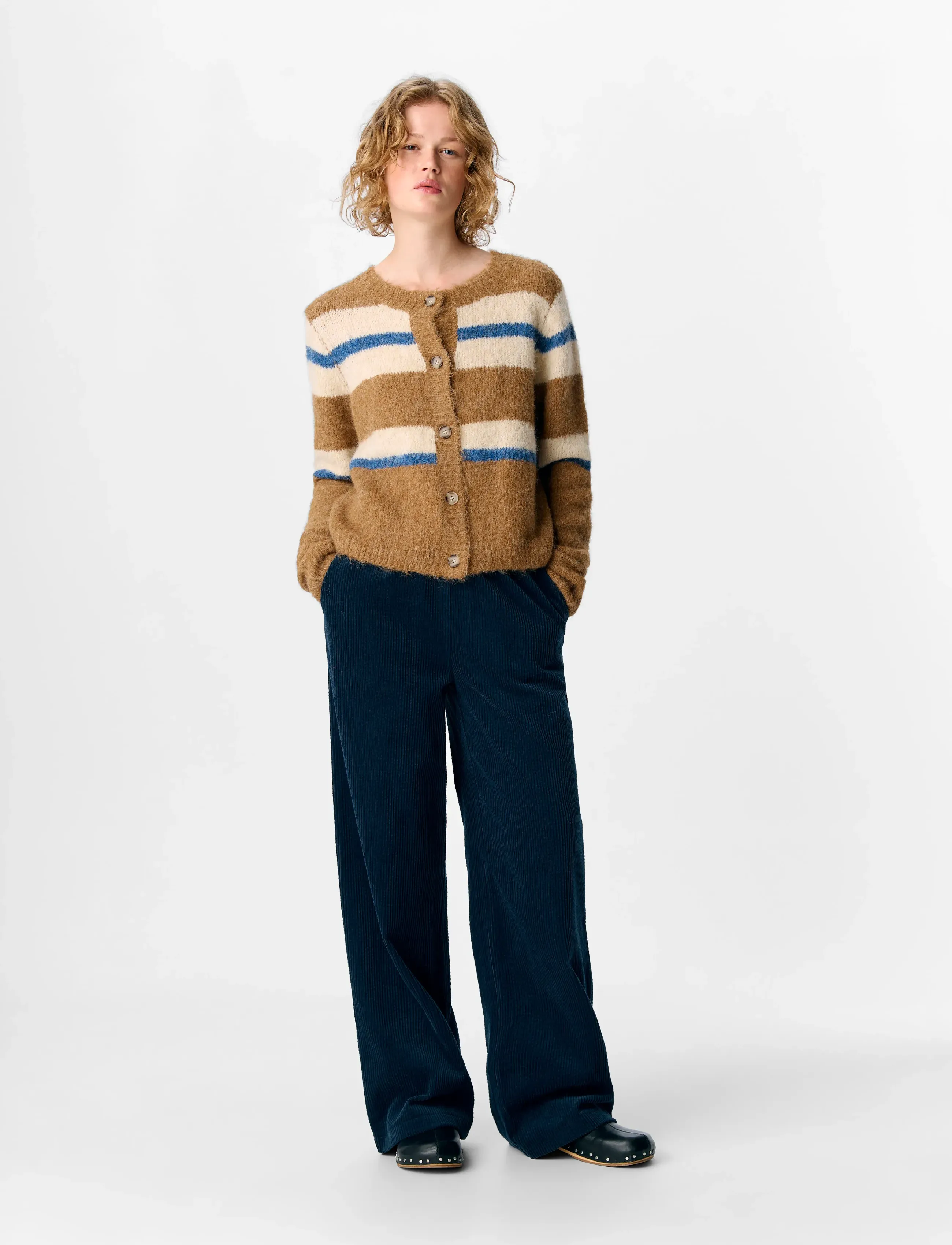 Objgalia L/S Re Knit Cardigan Noos 3