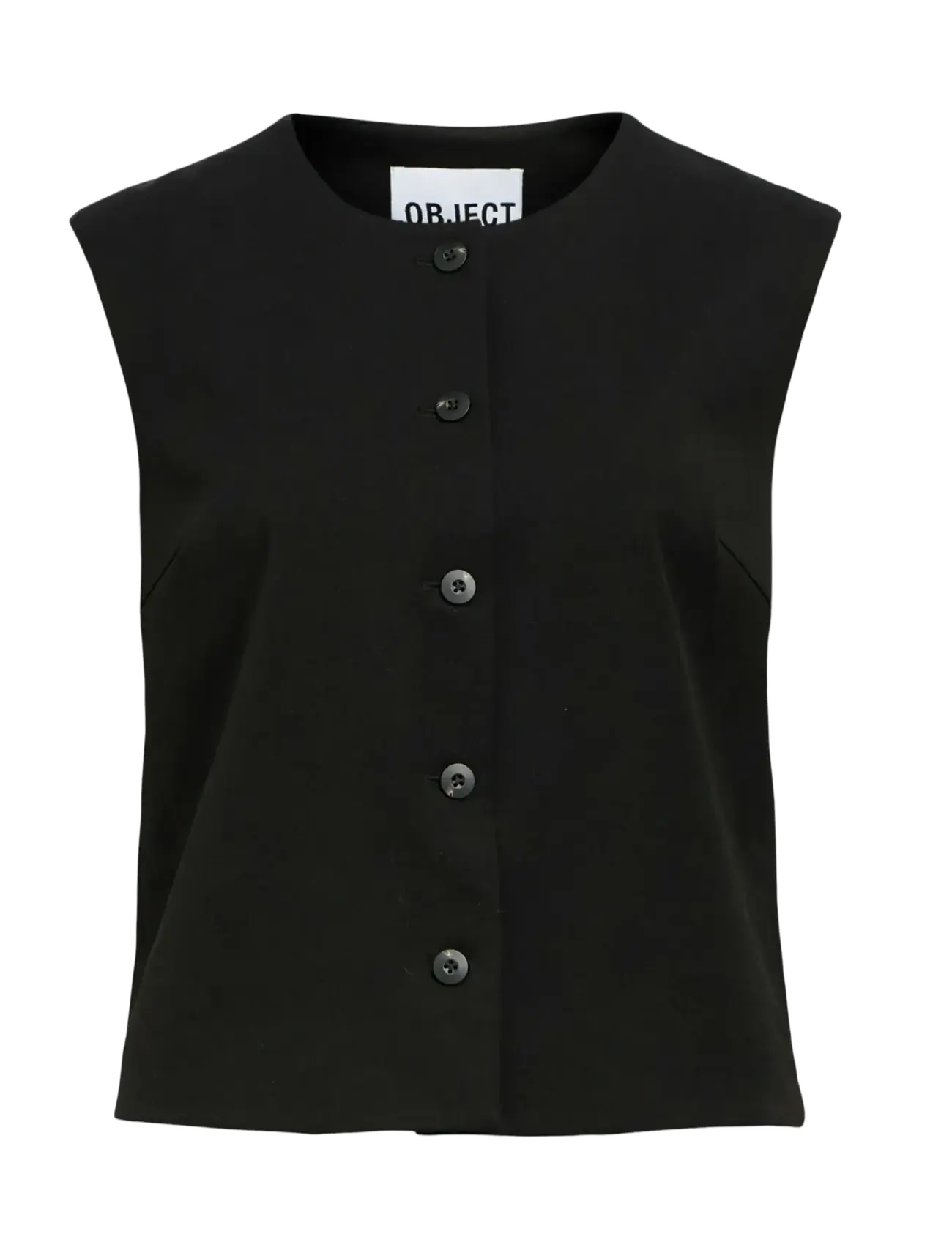 Object OBJLISA RE WAISTCOAT DIV - Blouses & Overhemden - BLACK / black