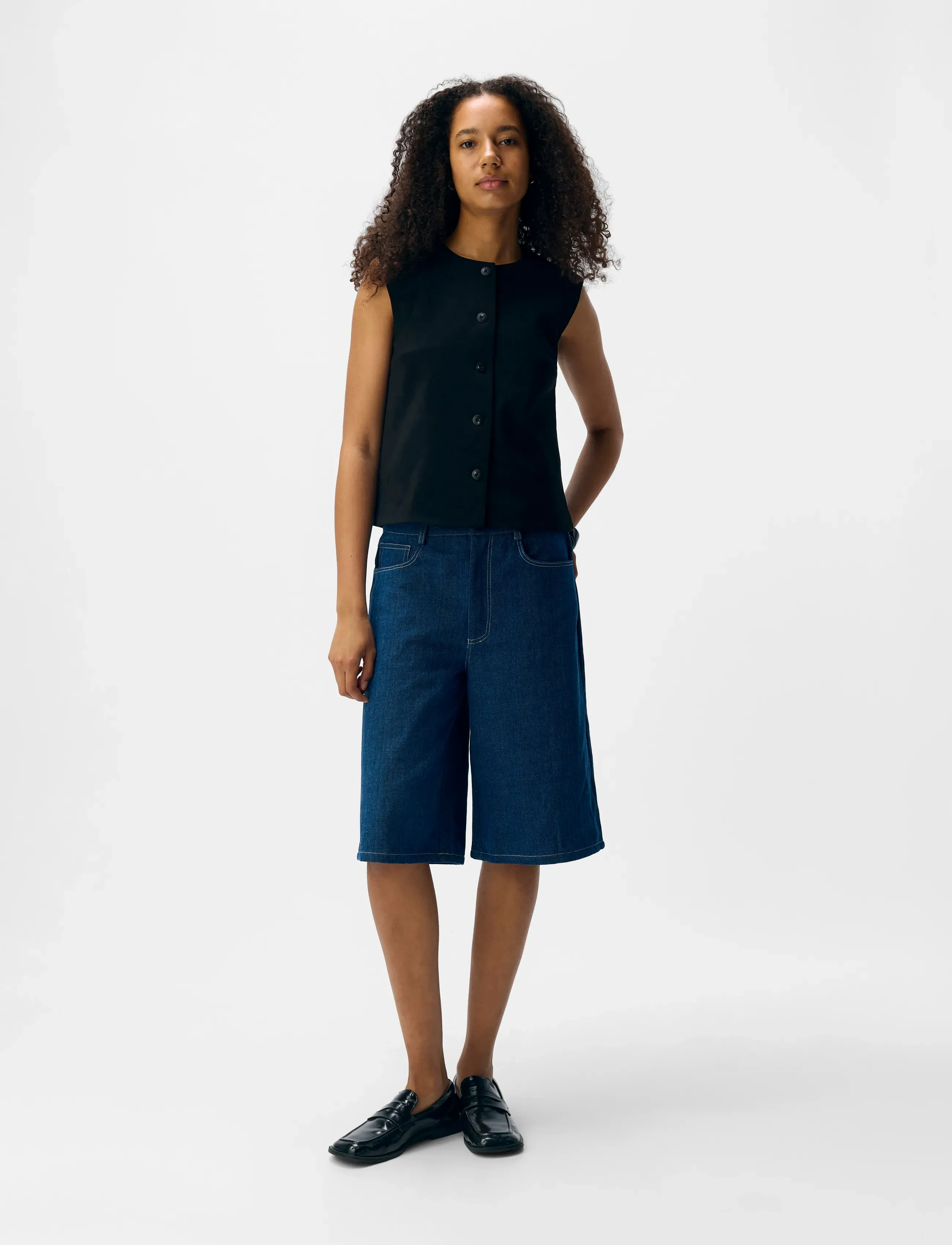 Object Objlisa Re Waistcoat Div, 34, Black, Bluser > Uden Ærmer, Dame