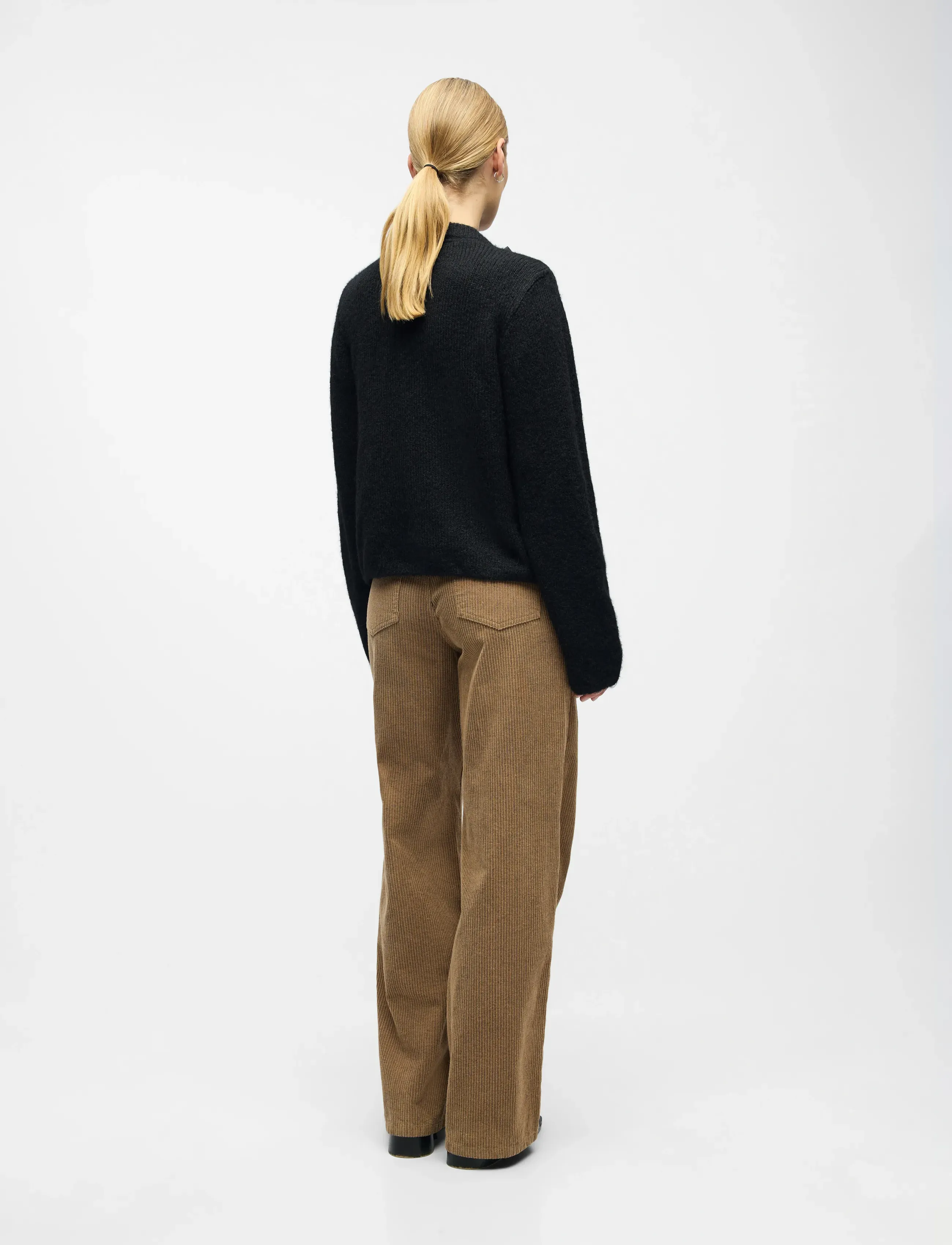 Objsaggia L/S Lo Knit Bow Cardigan Div 2