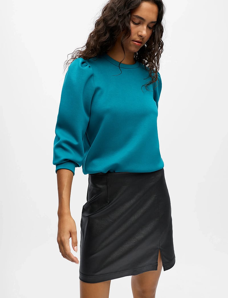 Object - OBJMELBA MW MINI SKIRT DIV - kurze röcke - black - 5