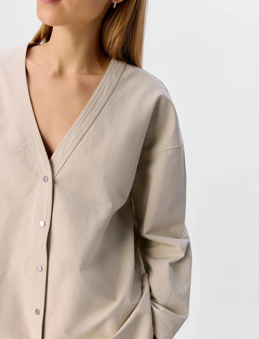 Object - OBJYALE L/S OZ SHIRT E SS FAIR - chemises à manches longues - tofu - 3