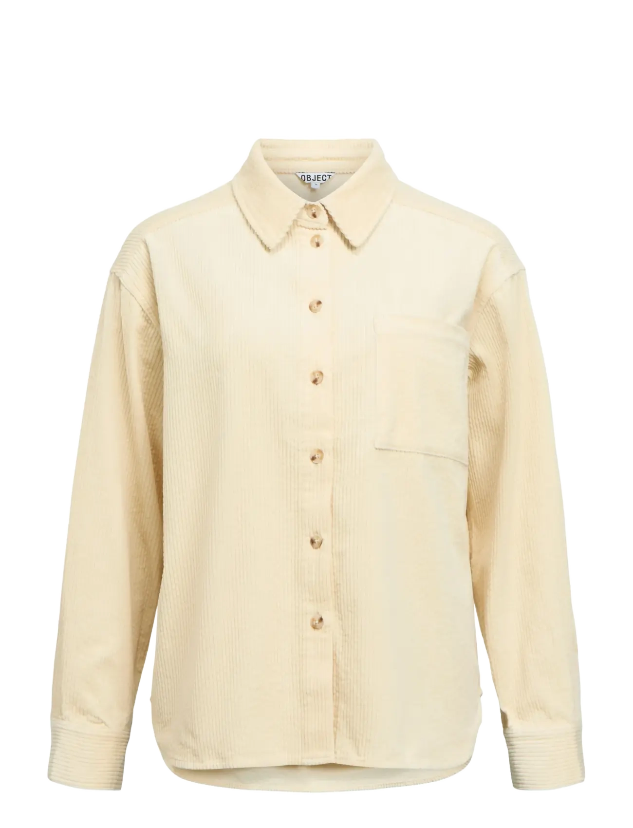 Object OBJGALA L/S LO SHIRT NOOS - Pluusid ja särgid - BIRCH / cream