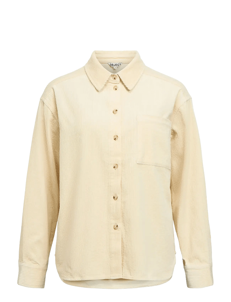 Object - OBJGALA L/S LO SHIRT NOOS - langärmlige hemden - birch - 1