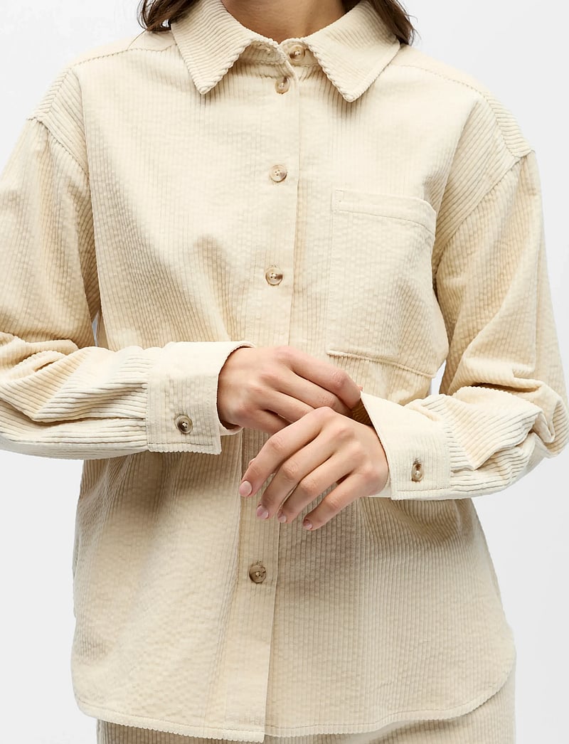 Object - OBJGALA L/S LO SHIRT NOOS - langärmlige hemden - birch - 3