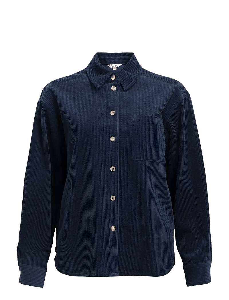 Object - OBJGALA L/S LO SHIRT NOOS - pikkade varrukatega särgid - sky captain - 1
