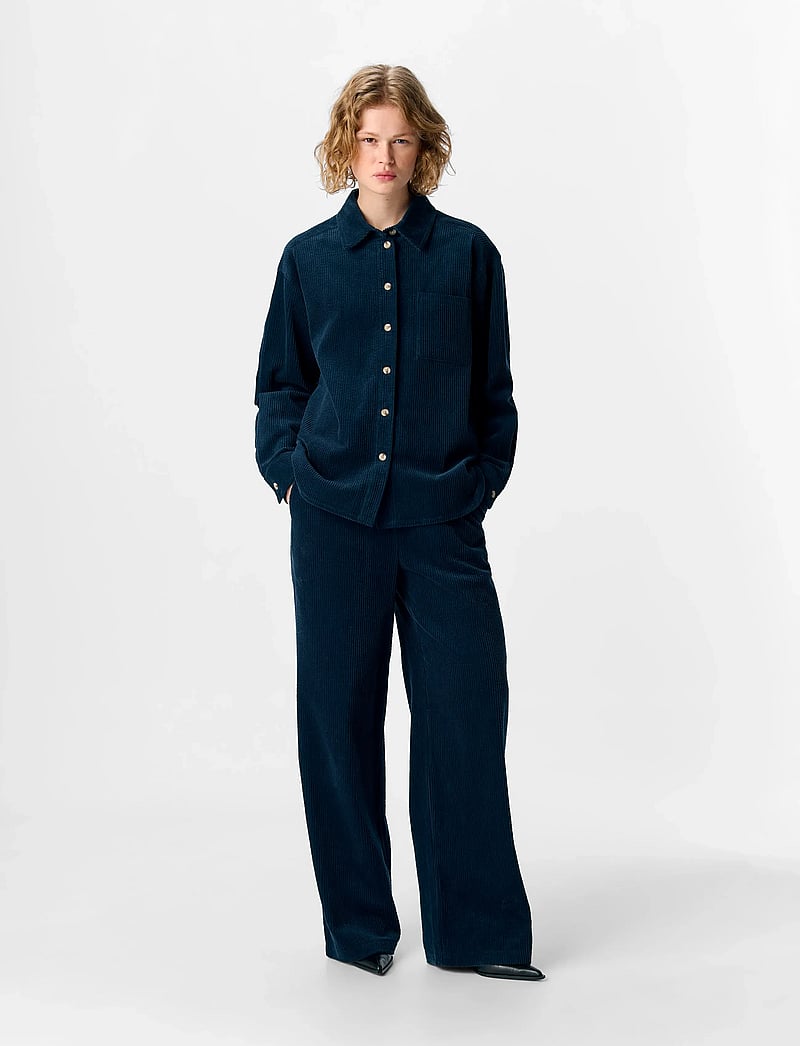 Object - OBJGALA L/S LO SHIRT NOOS - pikkade varrukatega särgid - sky captain - 0