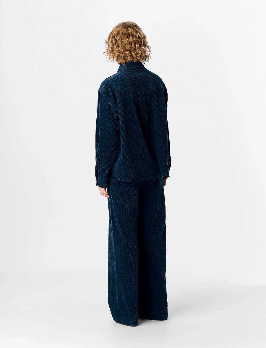 Object - OBJGALA L/S LO SHIRT NOOS - långärmade skjortor - sky captain - 2