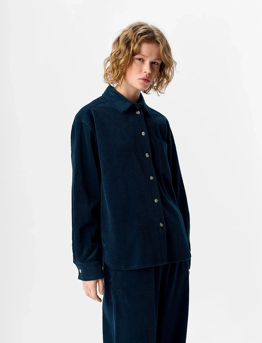 Object - OBJGALA L/S LO SHIRT NOOS - långärmade skjortor - sky captain - 3