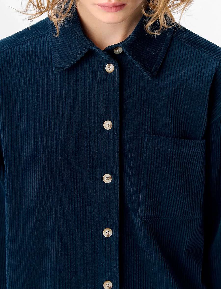 Object - OBJGALA L/S LO SHIRT NOOS - långärmade skjortor - sky captain - 5