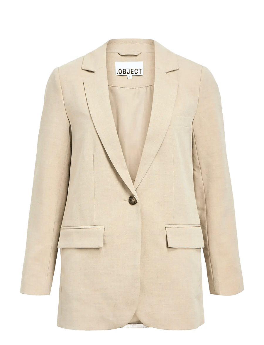 Object - OBJIVY SIGRID LO BLAZER DIV - einhnepptir jakkar - tannin - 1