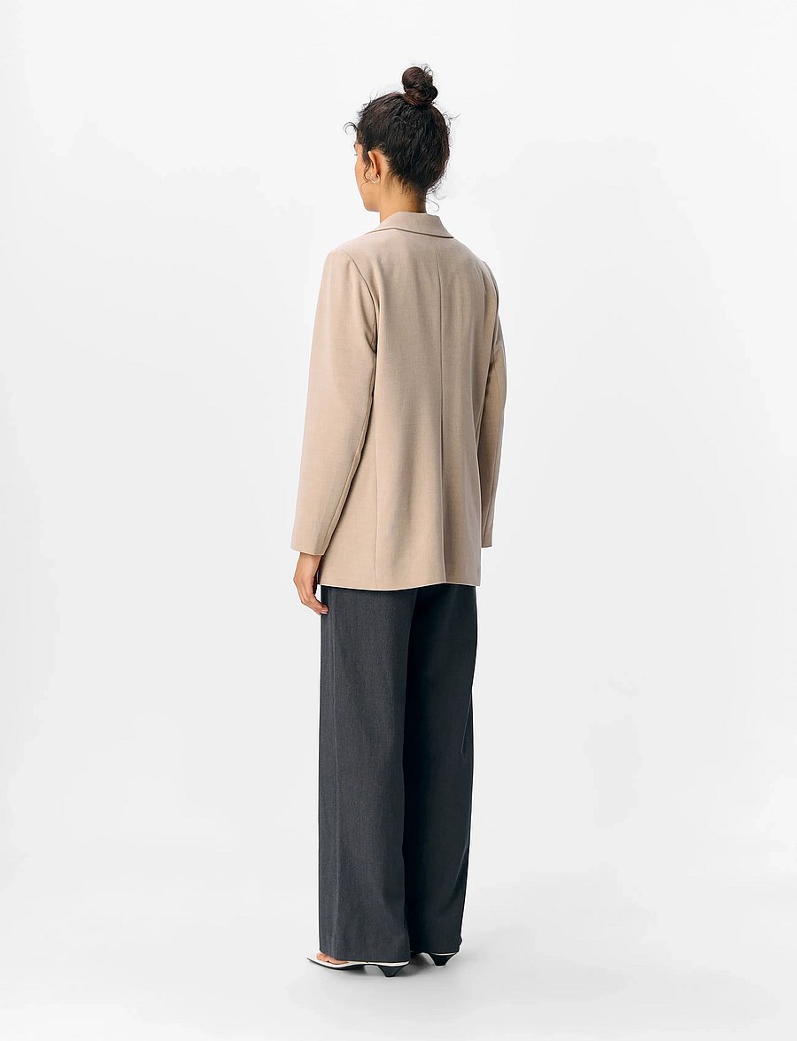 Object - OBJIVY SIGRID LO BLAZER DIV - einhnepptir jakkar - tannin - 2