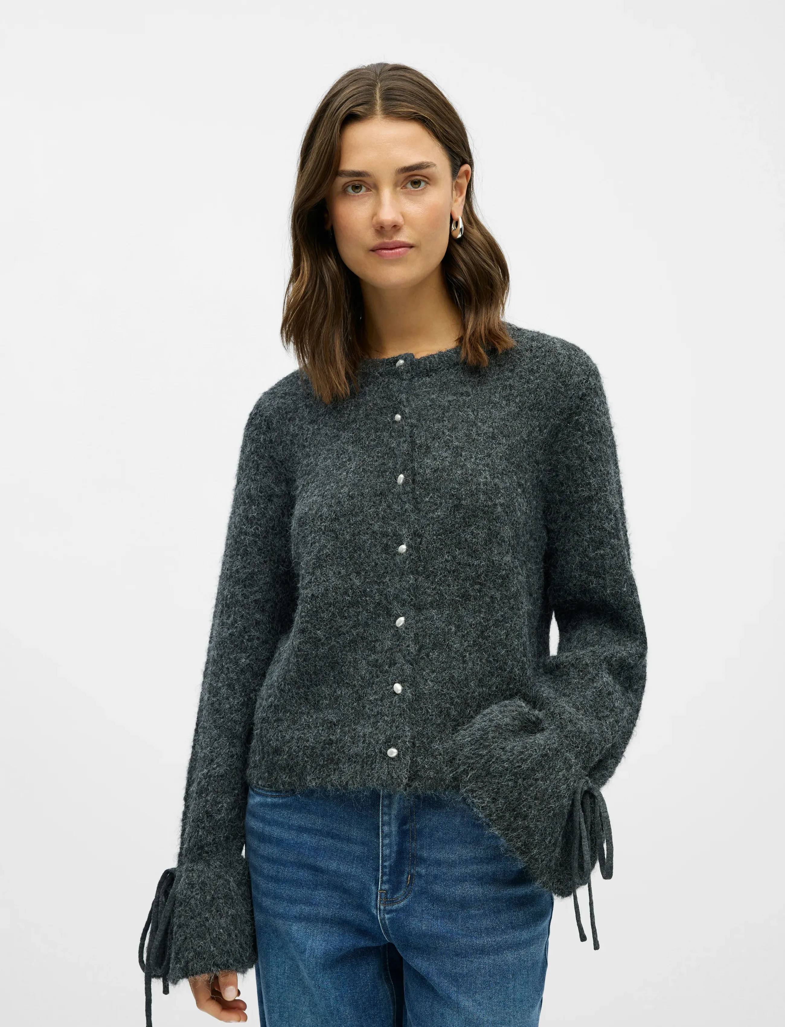 Objsalika L/S Re Knit Cardigan 142 3