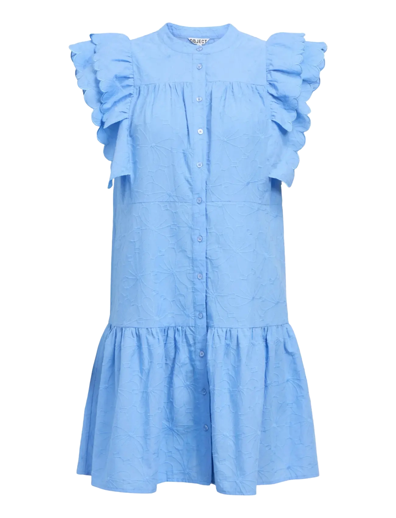 Object OBJILLY HOPE S/S SHORT  DRESS E HS 25 - Skjortekjoler - CORNFLOWER BLUE / blue