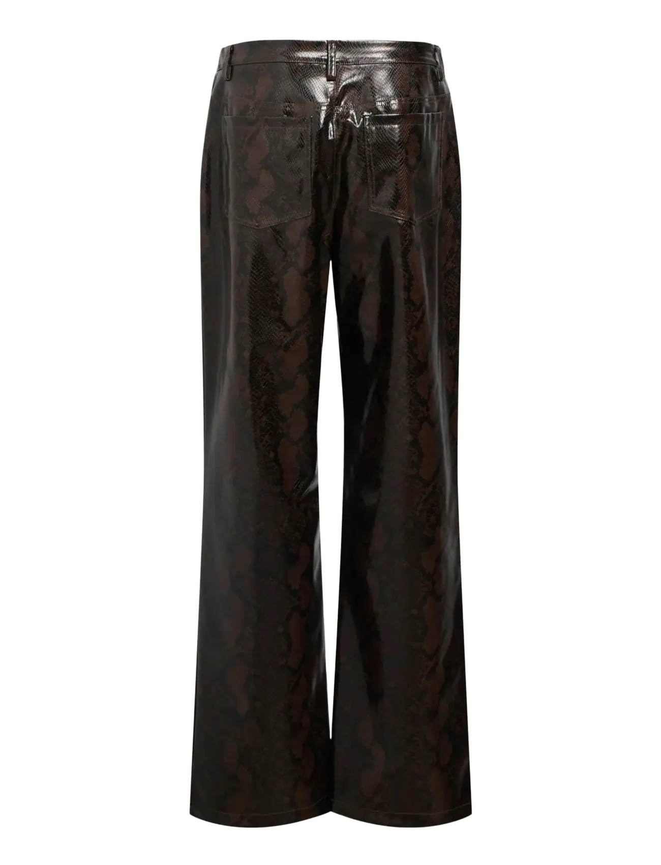 Object - OBJEBBA HW STRAIGHT SNAKE PANT 141 - festmode zu outlet-preisen - seal brown - 2