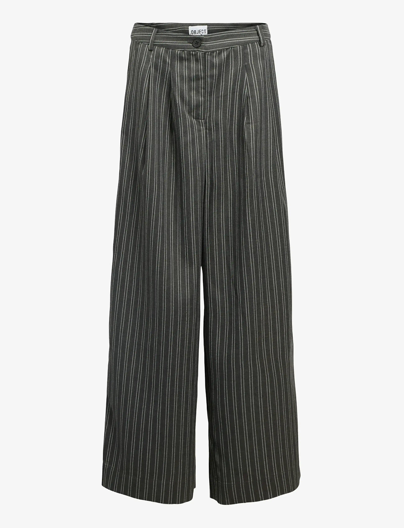 Object - OBJENNA LO MW PANT 142 - hosen mit weitem bein - ultimate grey - 0