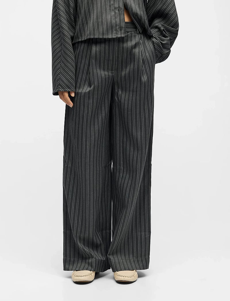 Object - OBJENNA LO MW PANT 142 - hosen mit weitem bein - ultimate grey - 0