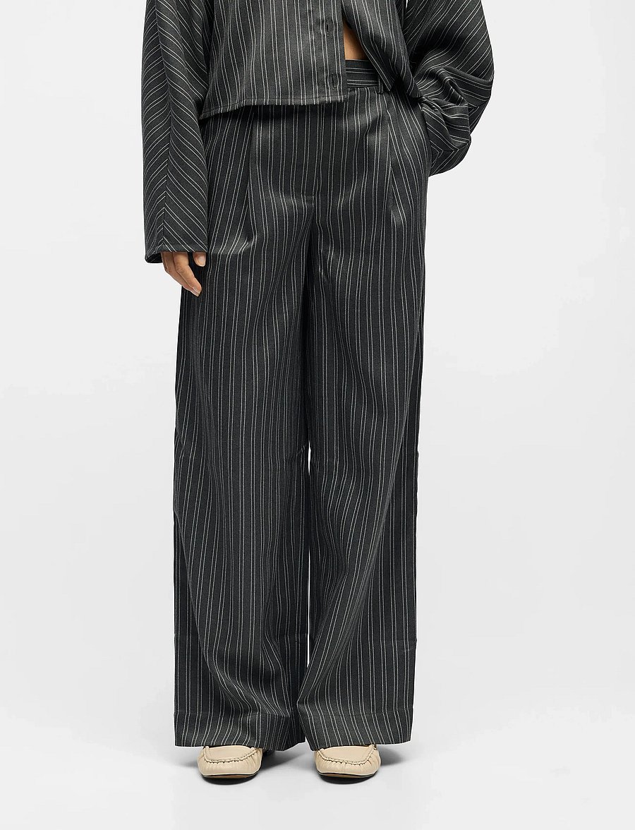 Object - OBJENNA LO MW PANT 142 - hosen mit weitem bein - ultimate grey - 0