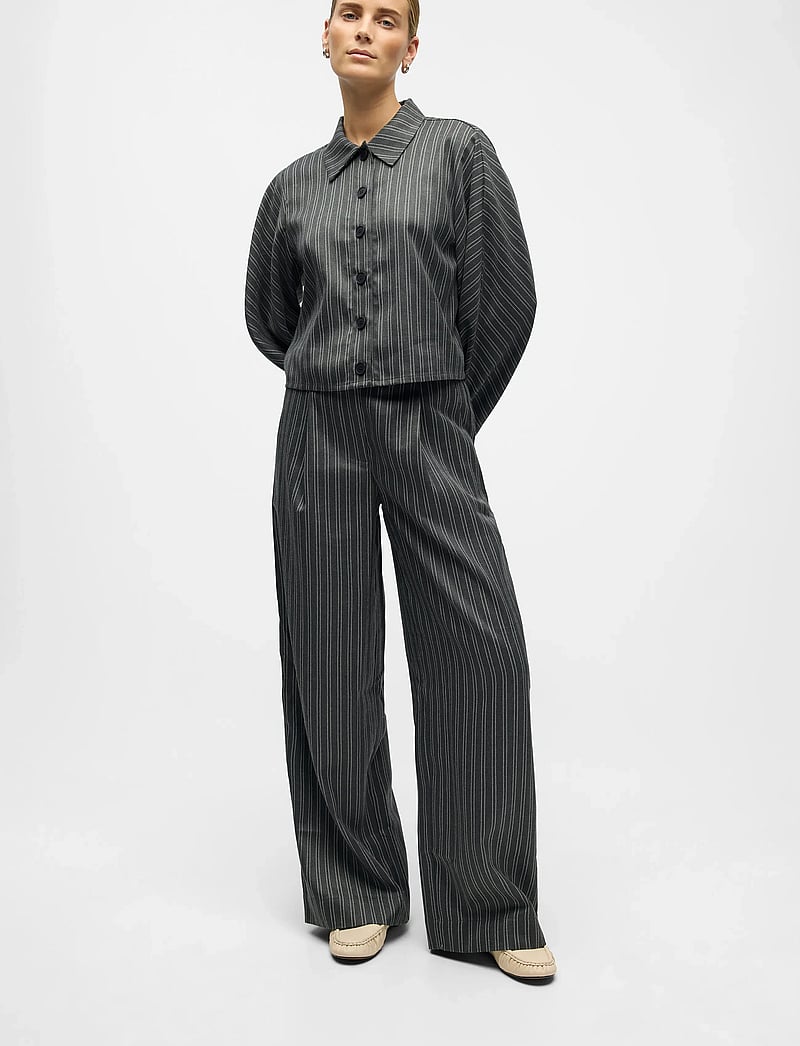 Object - OBJENNA LO MW PANT 142 - hosen mit weitem bein - ultimate grey - 3