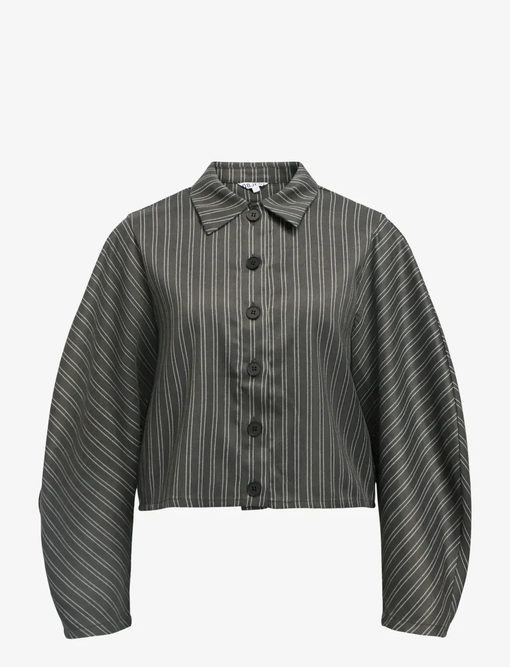 Object - OBJENNA L/S LO BARREL SHIRT 142 - langærmede skjorter - ultimate grey - 1
