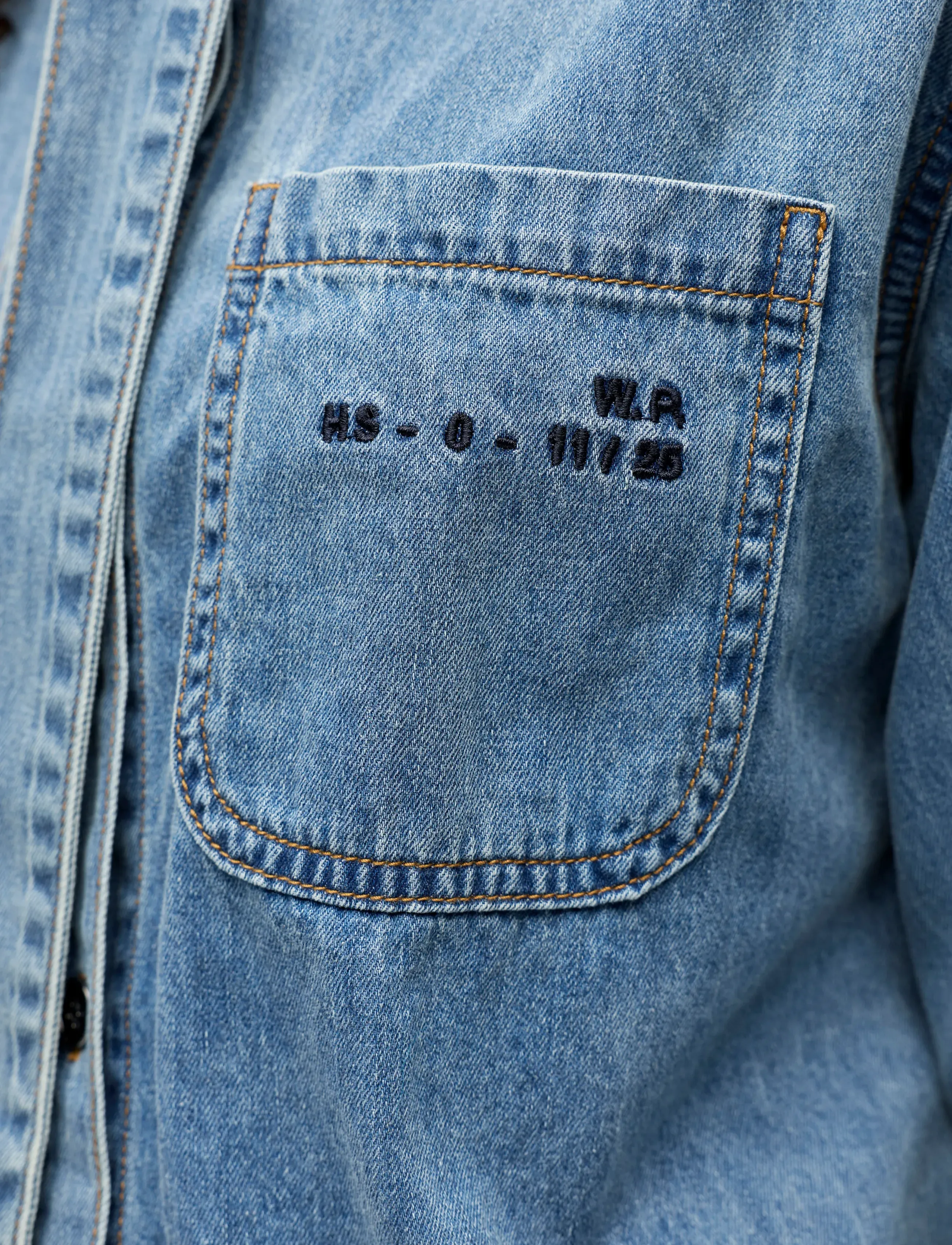 Object - OBJVILMA L/S RE SHORT DENIM SHIRT 142 - medium blue denim - 5
