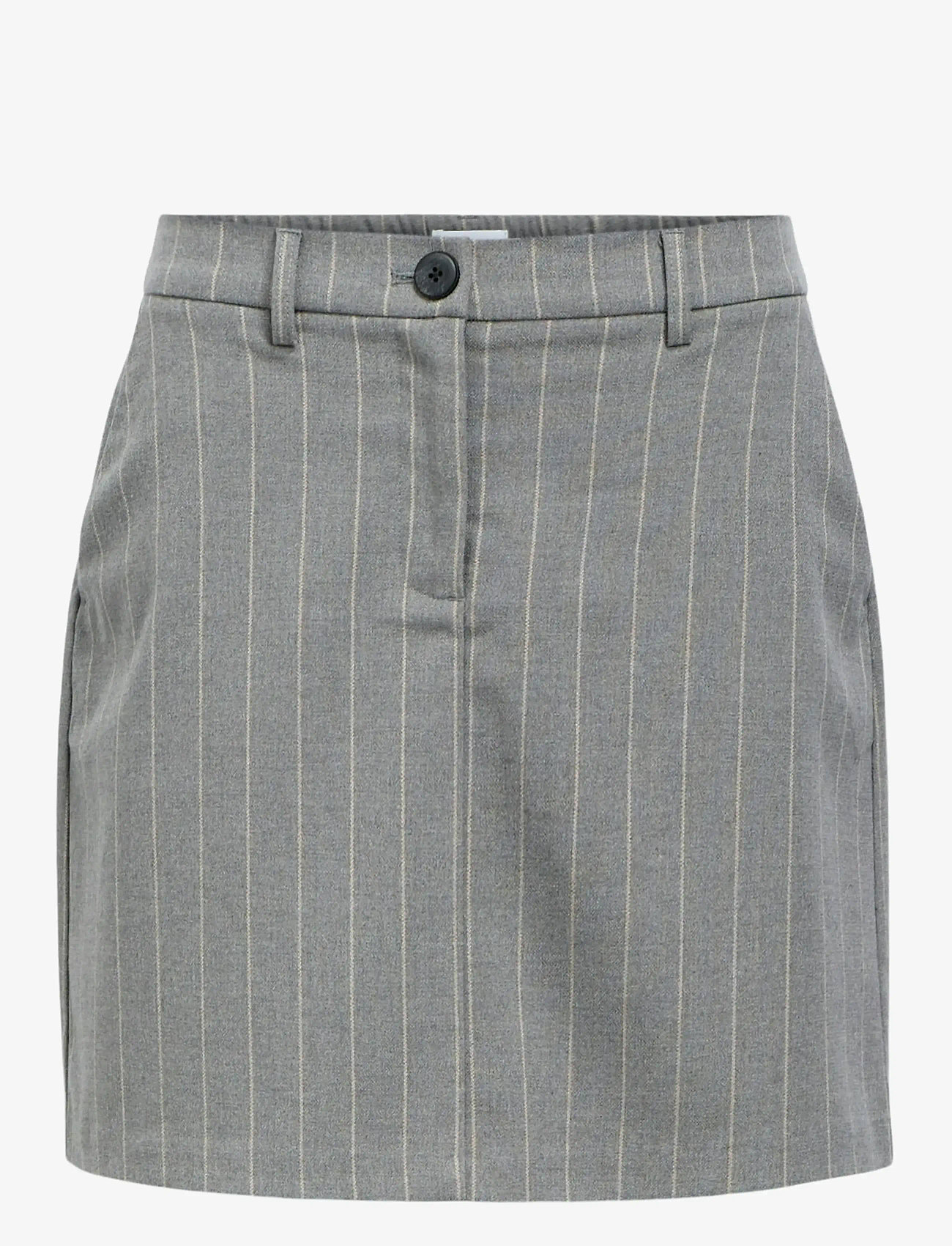Object - OBJLISA MW SHORT SKIRT NOOS - korte nederdele - medium grey melange - 1