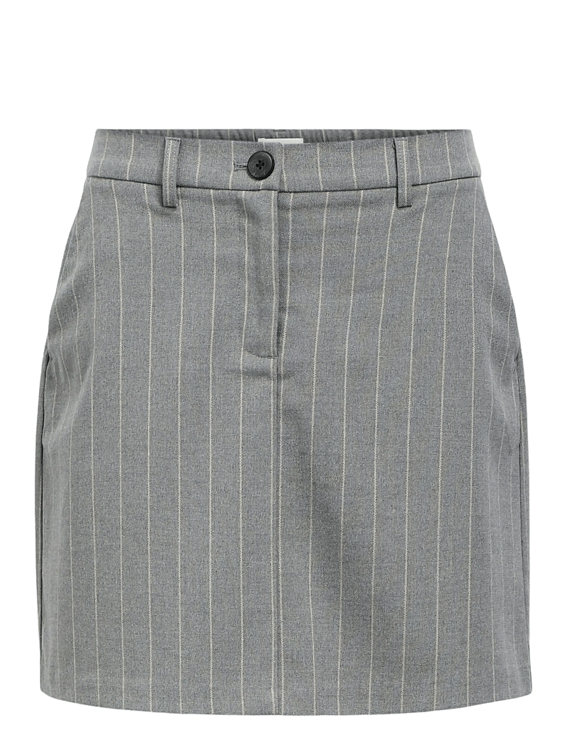 Object - OBJLISA MW SHORT SKIRT NOOS - korte nederdele - medium grey melange - 1