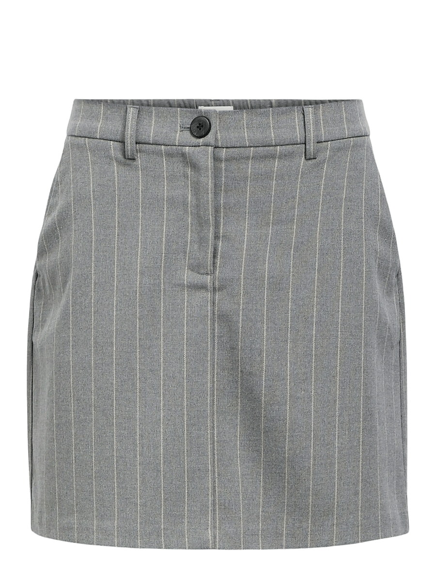 Object - OBJLISA MW SHORT SKIRT NOOS - korta kjolar - medium grey melange - 1